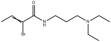 N-(3-Diethylaminopropyl)-2-bromo-2-butenamide 구조식 이미지
