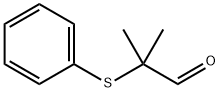 2-METHYL-2-(PHENYLSULFANYL)PROPANAL Structure