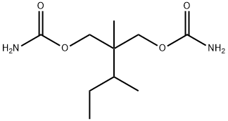 2-메틸-2-(1-메틸프로필)-1,3-프로판디올디카르바메이트 구조식 이미지