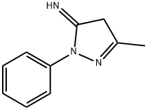 2,4-dihydro-5-methyl-2-phenyl-3H-pyrazol-3-imine  구조식 이미지