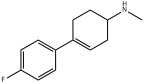 N-Methyl-4-(p-fluorophenyl)-3-cyclohexen-1-amine Structure