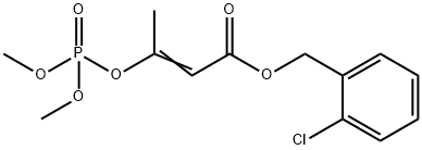 3-(Dimethoxyphosphinyloxy)-2-butenoic acid 2-chlorobenzyl ester 구조식 이미지