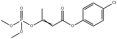 (E)-3-[(Dimethoxyphosphinyl)oxy]-2-butenoic acid 4-chlorophenyl ester Structure