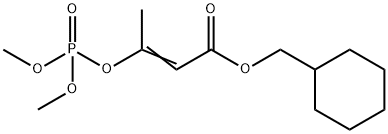 3-(Dimethoxyphosphinyloxy)-2-butenoic acid cyclohexylmethyl ester Structure