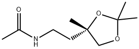 N-[2-[(S)-2,2,4-Trimethyl-1,3-dioxolan-4-yl]ethyl]acetamide 구조식 이미지