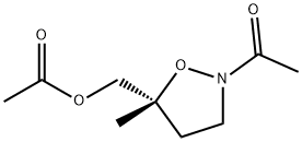 (5R)-2-아세틸-5-메틸-5-이속사졸리딘메탄올아세테이트 구조식 이미지