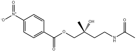 N-[(R)-3-Hydroxy-3-methyl-4-[(4-nitrobenzoyl)oxy]butyl]acetamide Structure