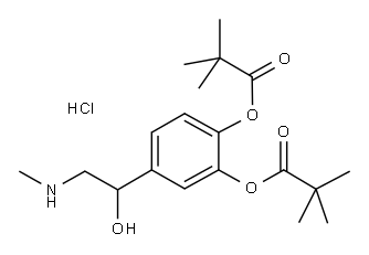 Dipivefrin hydrochloride Structure