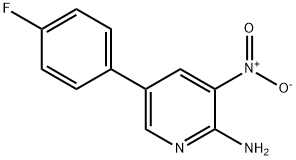 5-(4-Fluorophenyl)-3-nitro-2-pyridinylamine 구조식 이미지