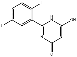 2-(2,5-DIFLUOROPHENYL)-6-HYDROXY-4(3H)-PYRIMIDINONE Structure