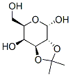 알파-D-갈락토피라노스,2,3-O-(1-메틸에틸리덴)-(9CI) 구조식 이미지