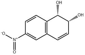 1,2-Naphthalenediol, 1,2-dihydro-6-nitro-, (1S,2R)- (9CI) 구조식 이미지