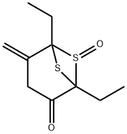 6,7-Dithiabicyclo[3.1.1]heptan-2-one,1,5-diethyl-4-methylene-,6-oxide(9CI) 구조식 이미지