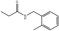 Propanamide,  N-[(2-methylphenyl)methyl]- Structure