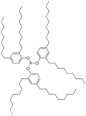 Phosphorous acid tris(2,4-dinonylphenyl) ester 구조식 이미지