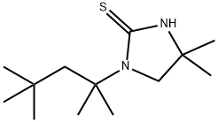 4,4-Dimethyl-1-(1,1,3,3-tetramethylbutyl)-2-imidazolidinethione Structure