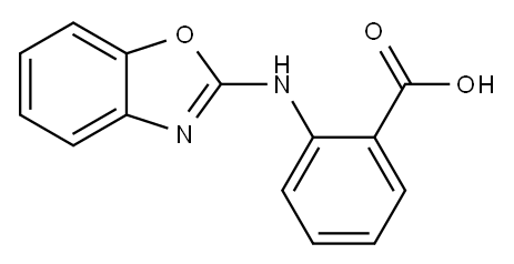 2-[(Benzoxazol-2-yl)amino]benzoic acid 구조식 이미지