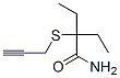 2-에틸-2-(2-프로피닐티오)부티르아미드 구조식 이미지