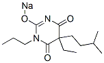 5-Ethyl-5-isopentyl-1-propyl-2-sodiooxy-4,6(1H,5H)-pyrimidinedione 구조식 이미지