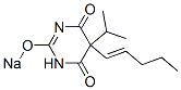 5-Isopropyl-5-(1-pentenyl)-2-sodiooxy-4,6(1H,5H)-pyrimidinedione Structure