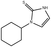 1-cyclohexyl-2-mercaptoimidazole Structure