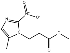 5-Methyl-2-nitro-1H-imidazole-1-propanoic acid methyl ester 구조식 이미지