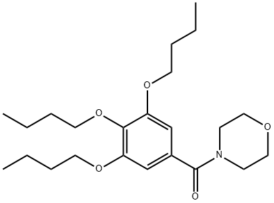4-(3,4,5-트리부톡시벤조일)모르폴린 구조식 이미지