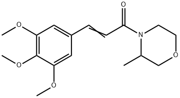 3-Methyl-4-[3-(3,4,5-trimethoxyphenyl)propenoyl]morpholine 구조식 이미지