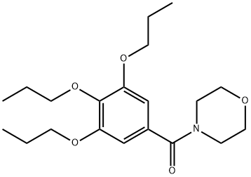 4-(3,4,5-Tripropoxybenzoyl)morpholine 구조식 이미지