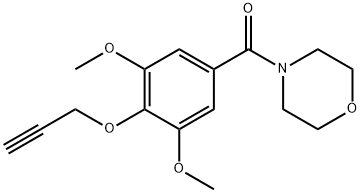 4-(4-Propargyloxy-3,5-dimethoxybenzoyl)morpholine 구조식 이미지