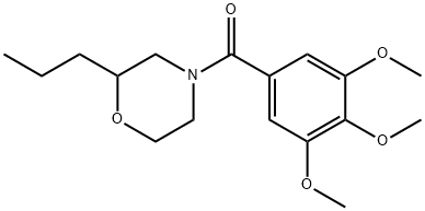 2-Propyl-4-(3,4,5-trimethoxybenzoyl)morpholine Structure