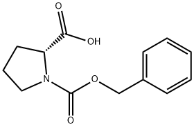 N-Benzyloxycarbonyl-D-proline Structure
