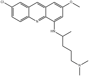 2-Chloro-7-methoxy-N-(4-dimethylamino-1-methylbutyl)acridin-5-amine Structure