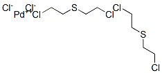 PALLADOUSCHLORIDE,BIS(DI-(베타-클로로에틸)황화물) 구조식 이미지