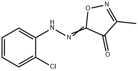 3-Methylisoxazoledione-4,5 o-chlorophenylhydrazone Structure