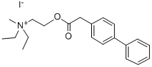 Diethyl(2-hydroxyethyl)methylammonium iodide, 4-biphenylylacetate 구조식 이미지