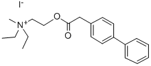 Diethyl(2-hydroxyethyl)methylammonium iodide, 4-biphenylylacetate Structure