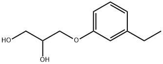 3-(m-Ethylphenoxy)-1,2-propanediol 구조식 이미지