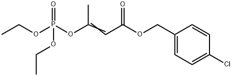 [1-(4-Chlorobenzyloxycarbonyl)-1-propen-2-yl]diethyl=phosphate Structure