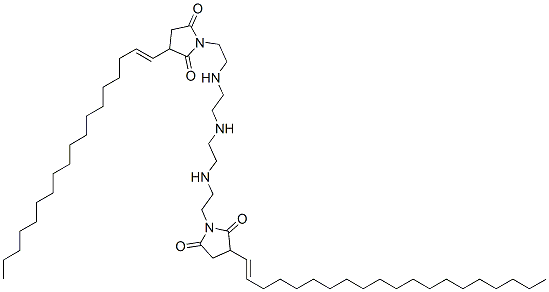 1-[2-[[2-[[2-[[2-[3-(icosenyl)-2,5-dioxo-1-pyrrolidinyl]ethyl]amino]ethyl]amino]ethyl]amino]ethyl]-3-(octadecenyl)pyrrolidine-2,5-dione 구조식 이미지