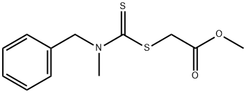 [[[Methyl(phenylmethyl)amino]thioxomethyl]thio]acetic acid methyl ester Structure
