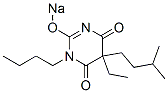 1-Butyl-5-ethyl-5-isopentyl-2-sodiooxy-4,6(1H,5H)-pyrimidinedione Structure