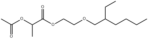 2-아세톡시프로피온산2-(2-에틸헥실옥시)에틸에스테르 구조식 이미지