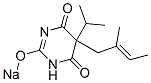 5-Isopropyl-5-(2-methyl-2-butenyl)-2-sodiooxy-4,6(1H,5H)-pyrimidinedione Structure
