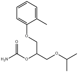 1-Isopropoxy-3-(o-tolyloxy)-2-propanol carbamate Structure