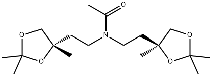 N,N-Bis[2-[(S)-2,2,4-trimethyl-1,3-dioxolan-4-yl]ethyl]acetamide 구조식 이미지