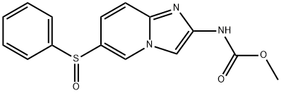 카르바믹산,[6-(페닐설피닐)이미다조[1,2-a]피리딘-2-일]-,메틸에스테르(9CI) 구조식 이미지