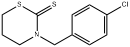 3-[(4-chlorophenyl)methyl]-1,3-thiazinane-2-thione Structure