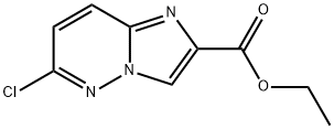 ETHYL 6-CHLOROIMIDAZO[1,2-B]PYRIDAZINE-2-CARBOXYLATE 구조식 이미지