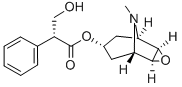 (R)-α-(Hydroxymethyl)benzeneacetic acid (1β,2α,4α,5β)-9-methyl-3-oxa-9-azatricyclo[3.3.1.02,4]nonan-7α-yl ester 구조식 이미지